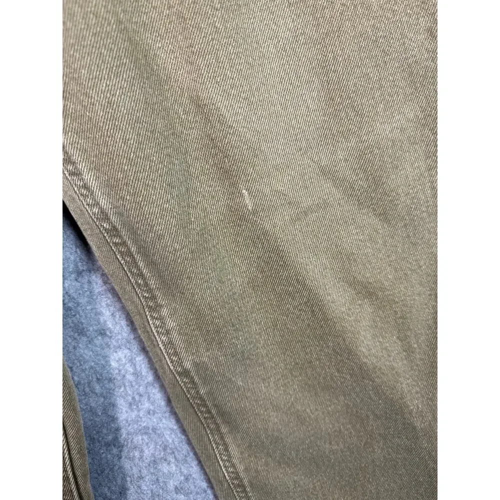 Vintage Carhartt Mens B162 BRK Flannel Lined Tan Brown Denim Pants 34x30